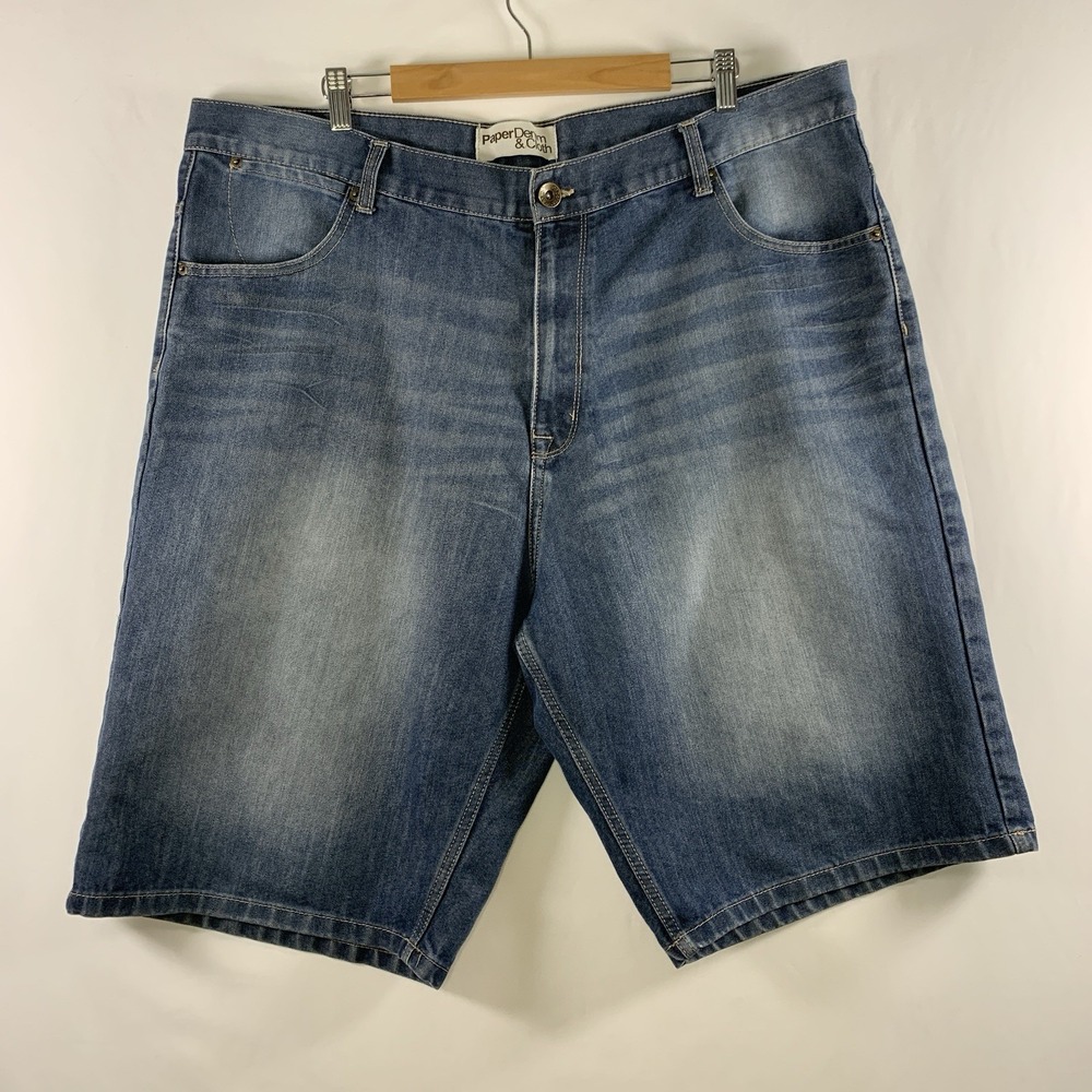Paper Denim & Cloth Mens Y2K Denim Jean Shorts Sz 42 Skate Streetwear Relaxed